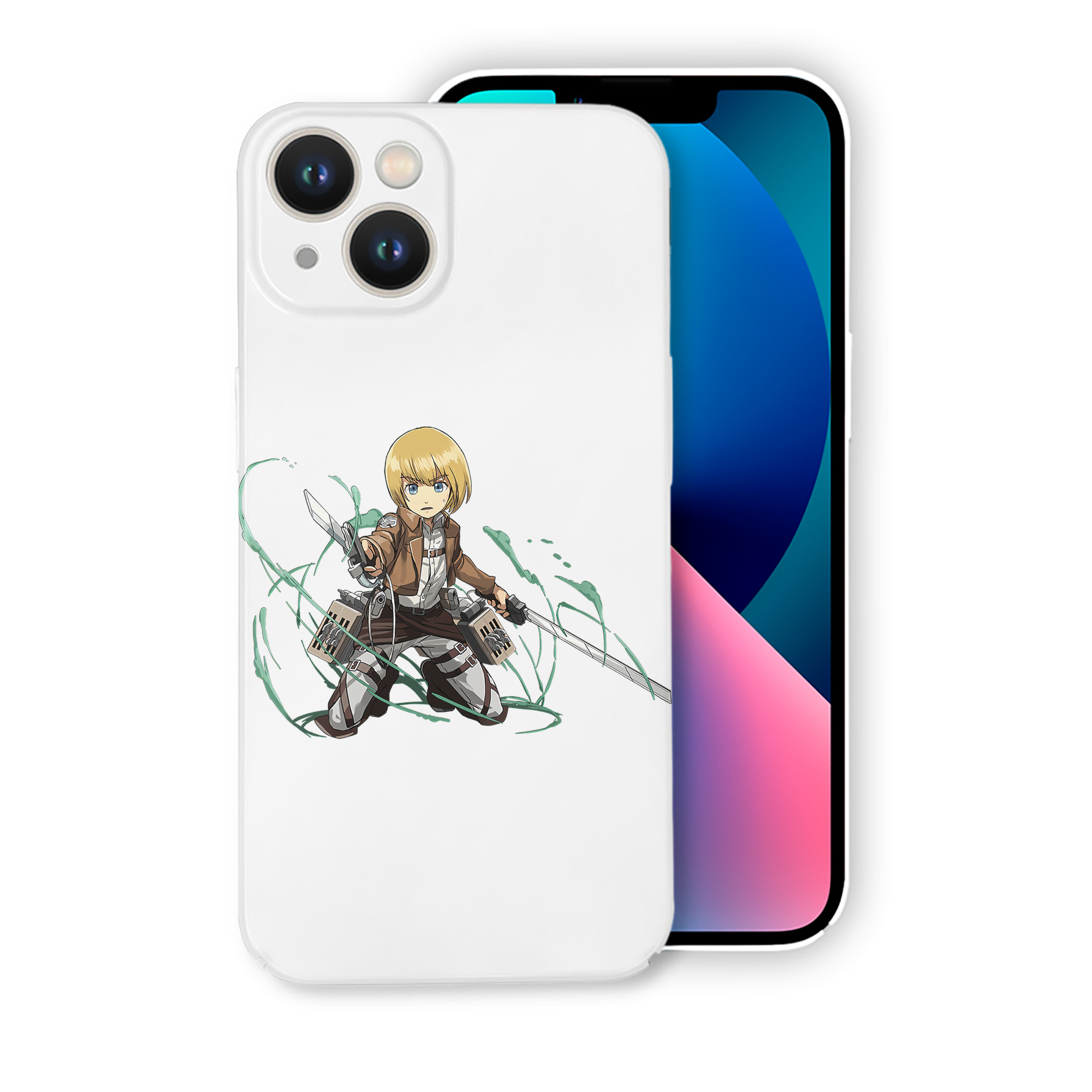 （画像用） 進撃の巨人 アルミン·アルレルト Attack on Titan Armin Arlert 【iPhone 14シリーズ対応】ハードケース