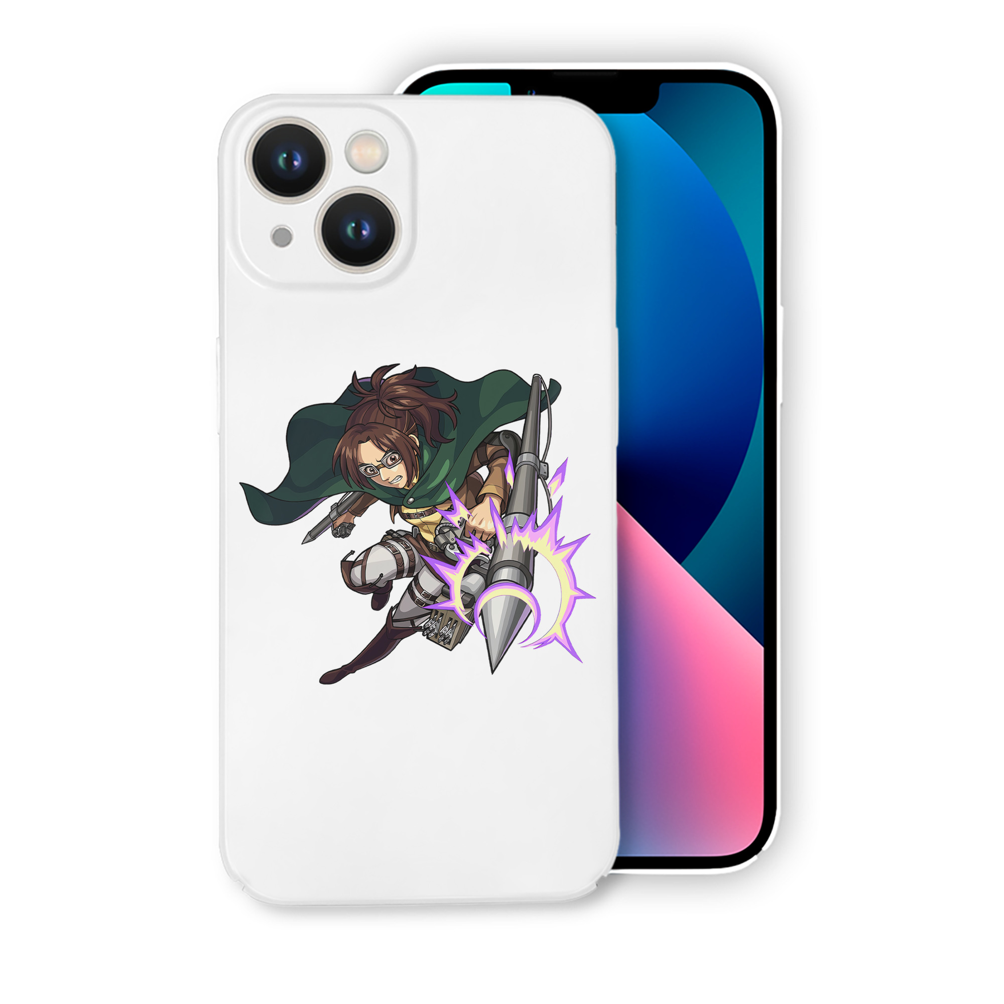 （画像用） 進撃の巨人 ハンジ·ゾエ Attack on Titan Hanji Zoe 【iPhone 14シリーズ対応】ハードケース