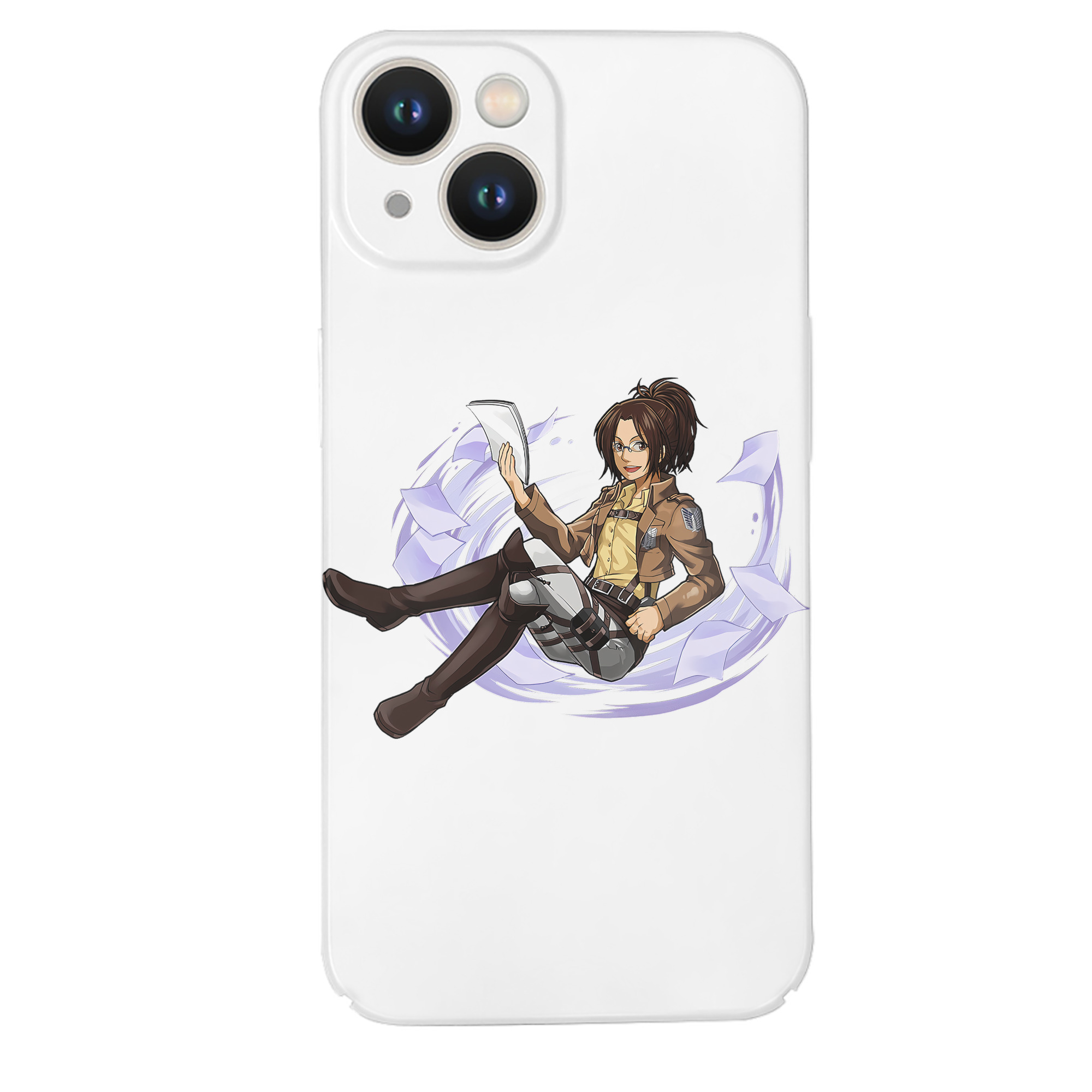 （画像用） 進撃の巨人 ハンジ·ゾエ Attack on Titan Hanji Zoe 【iPhone 14シリーズ対応】ハードケース