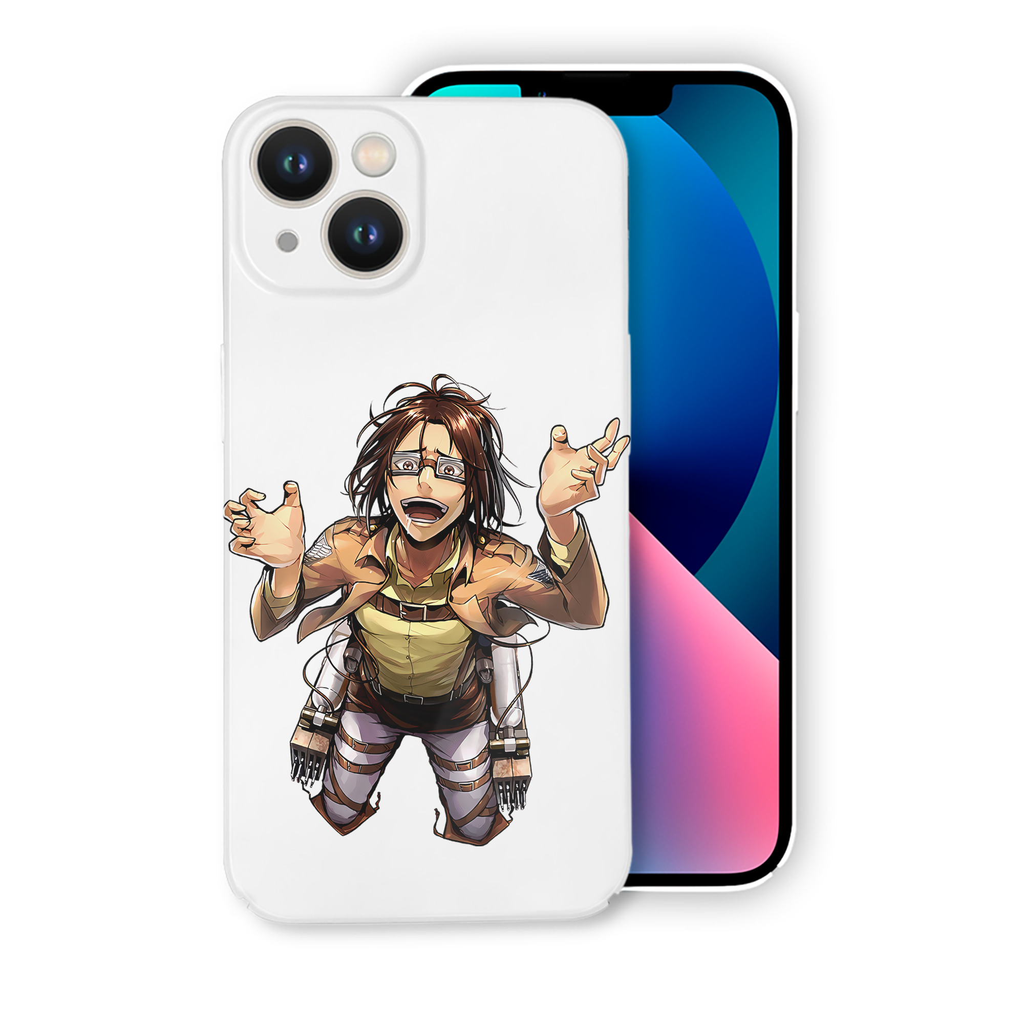 （画像用） 進撃の巨人 ハンジ·ゾエ Attack on Titan Hanji Zoe 【iPhone 14シリーズ対応】ハードケース