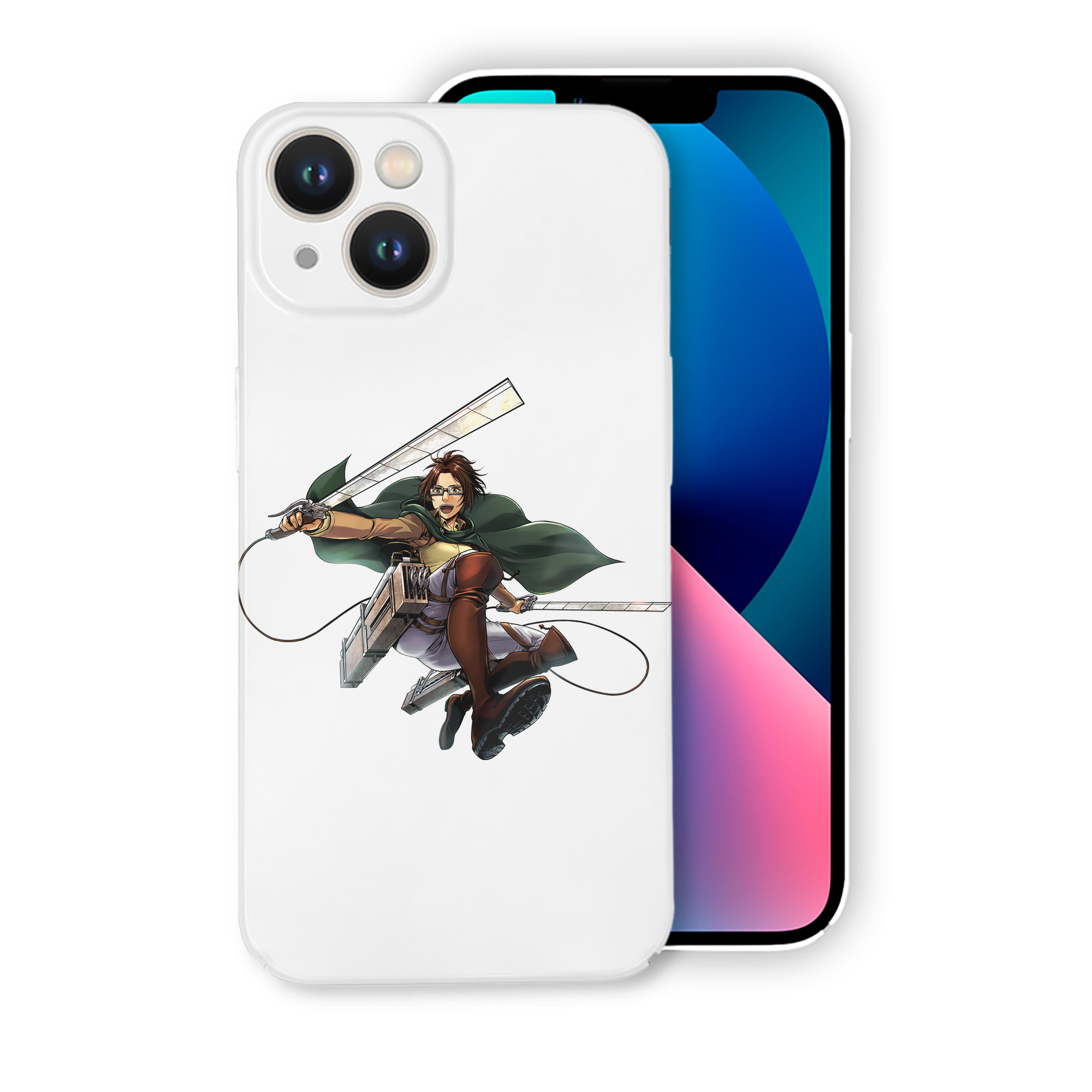 （画像用） 進撃の巨人 ハンジ·ゾエ Attack on Titan Hanji Zoe 【iPhone 14シリーズ対応】ハードケース