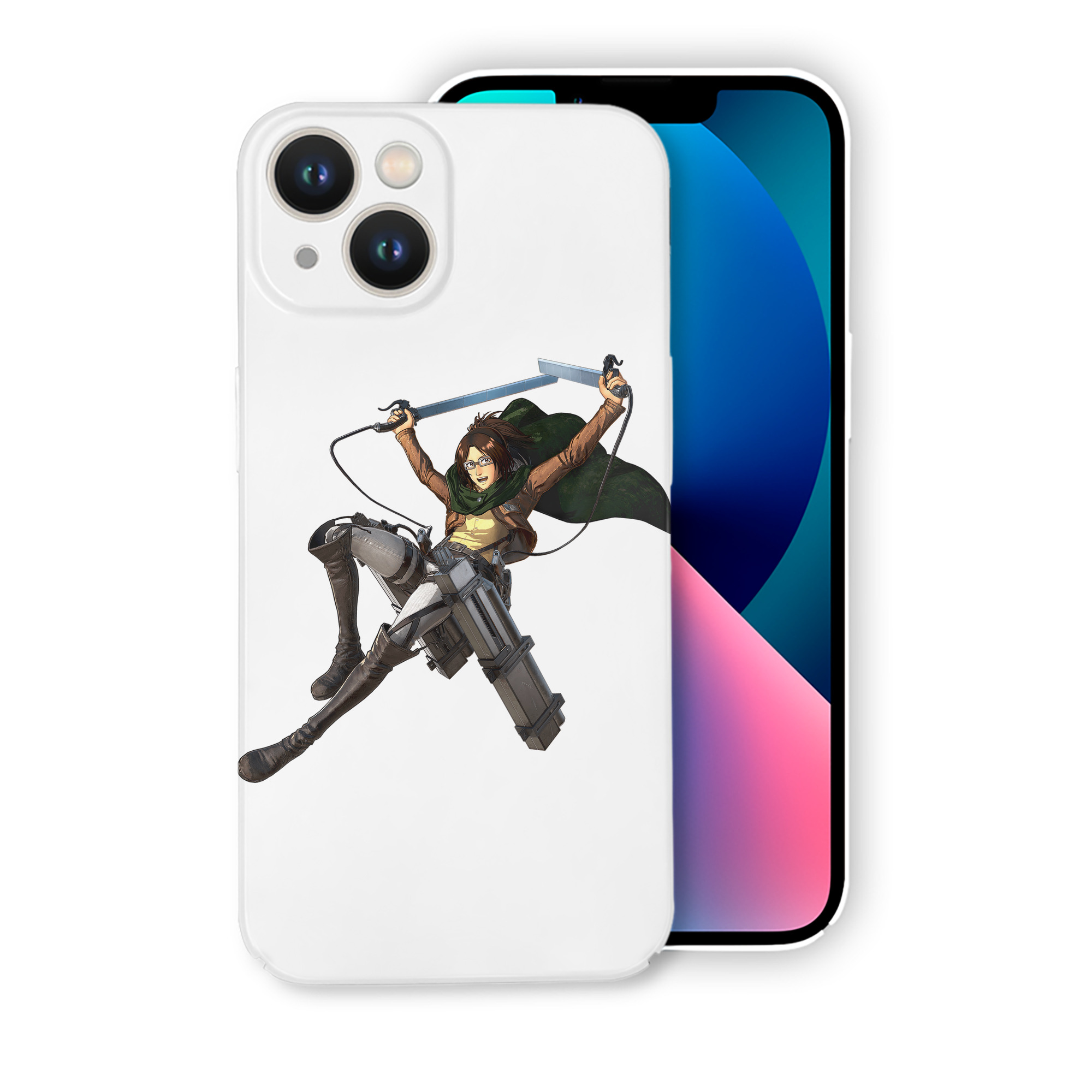 （画像用） 進撃の巨人 ハンジ·ゾエ Attack on Titan Hanji Zoe 【iPhone 14シリーズ対応】ハードケース