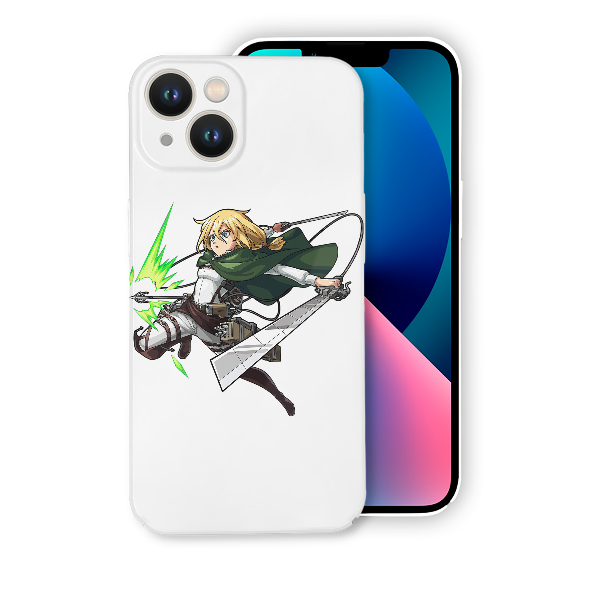 （画像用） 進撃の巨人 クリスタ·レンズ Attack on Titan Christa Lenz 【iPhone 14シリーズ対応】ハードケース