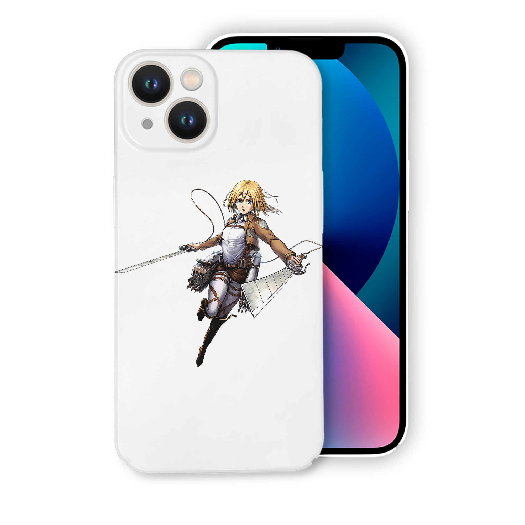 （画像用） 進撃の巨人 クリスタ·レンズ Attack on Titan Christa Lenz 【iPhone 14シリーズ対応】ハードケース