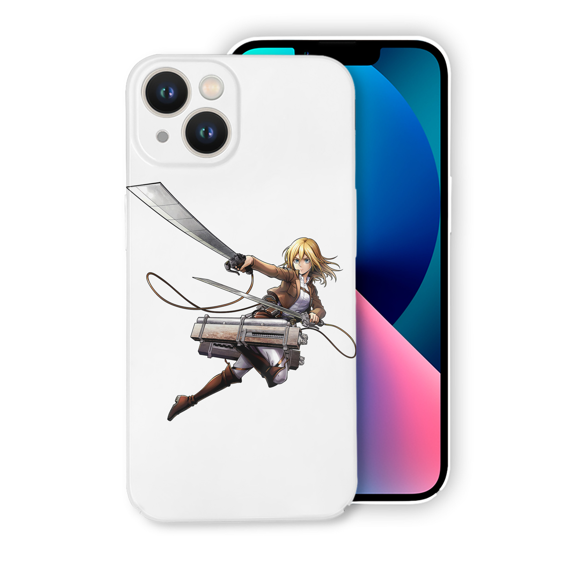 （画像用） 進撃の巨人 クリスタ·レンズ Attack on Titan Christa Lenz 【iPhone 14シリーズ対応】ハードケース
