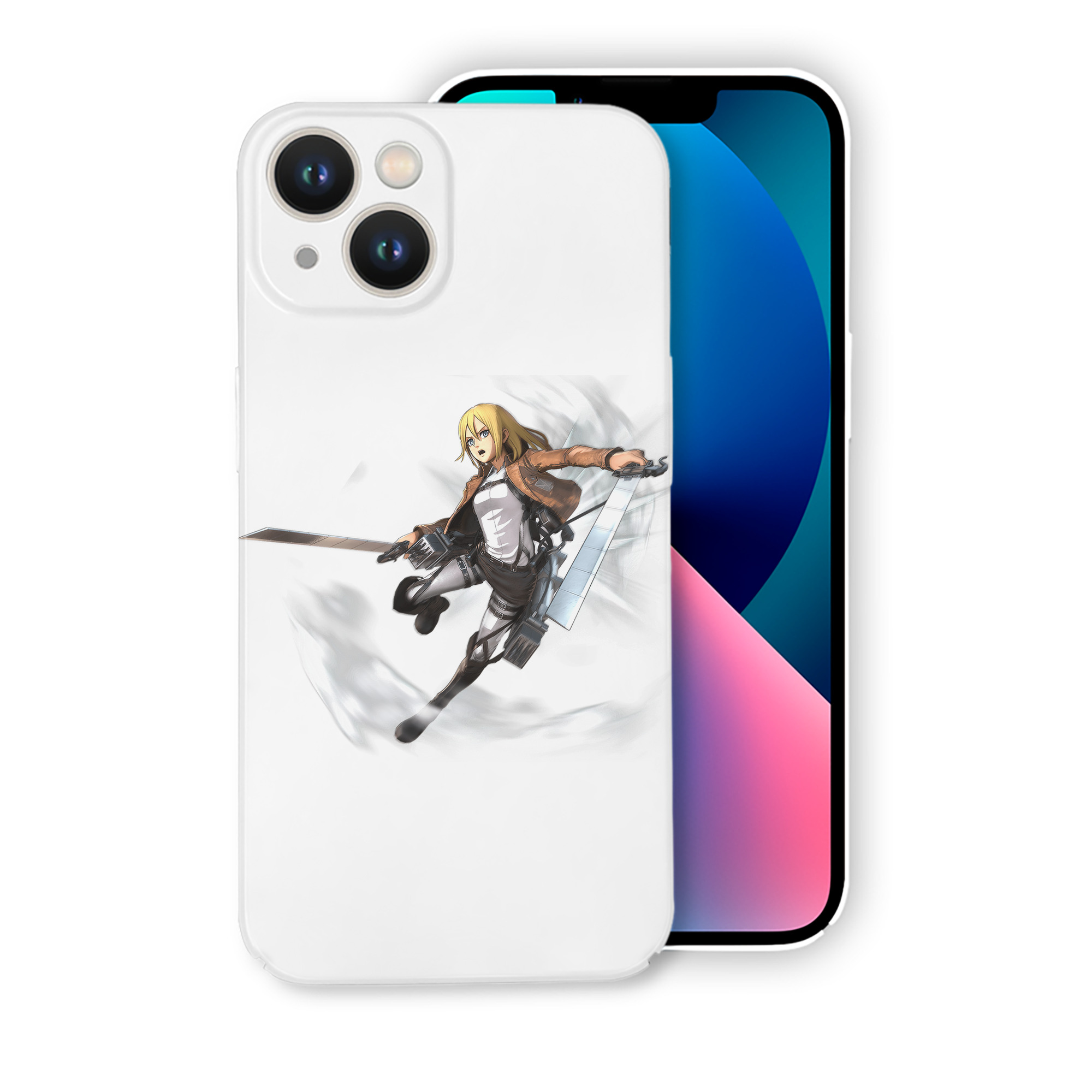（画像用） 進撃の巨人 クリスタ·レンズ Attack on Titan Christa Lenz 【iPhone 14シリーズ対応】ハードケース