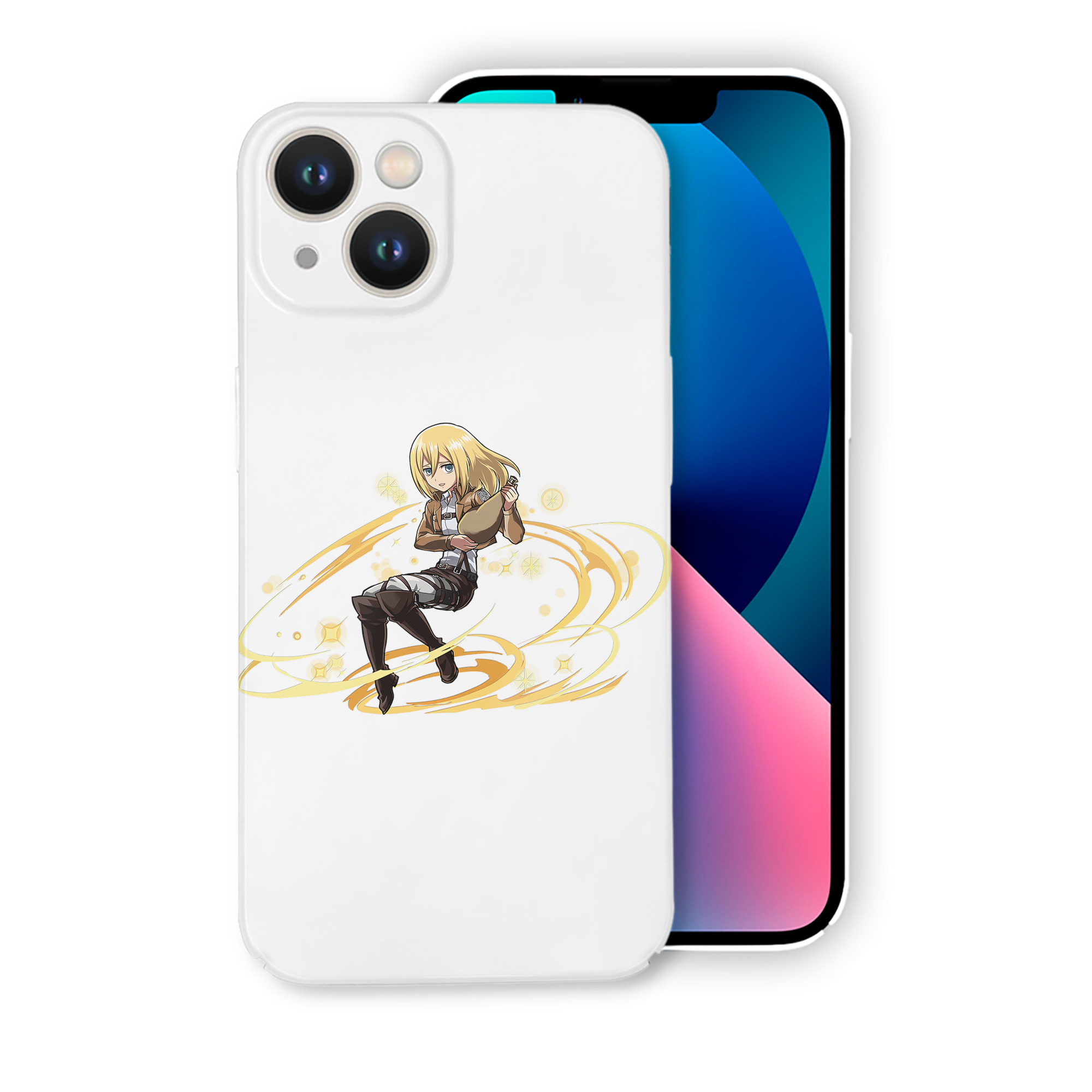 （画像用） 進撃の巨人 クリスタ·レンズ Attack on Titan Christa Lenz 【iPhone 14シリーズ対応】ハードケース