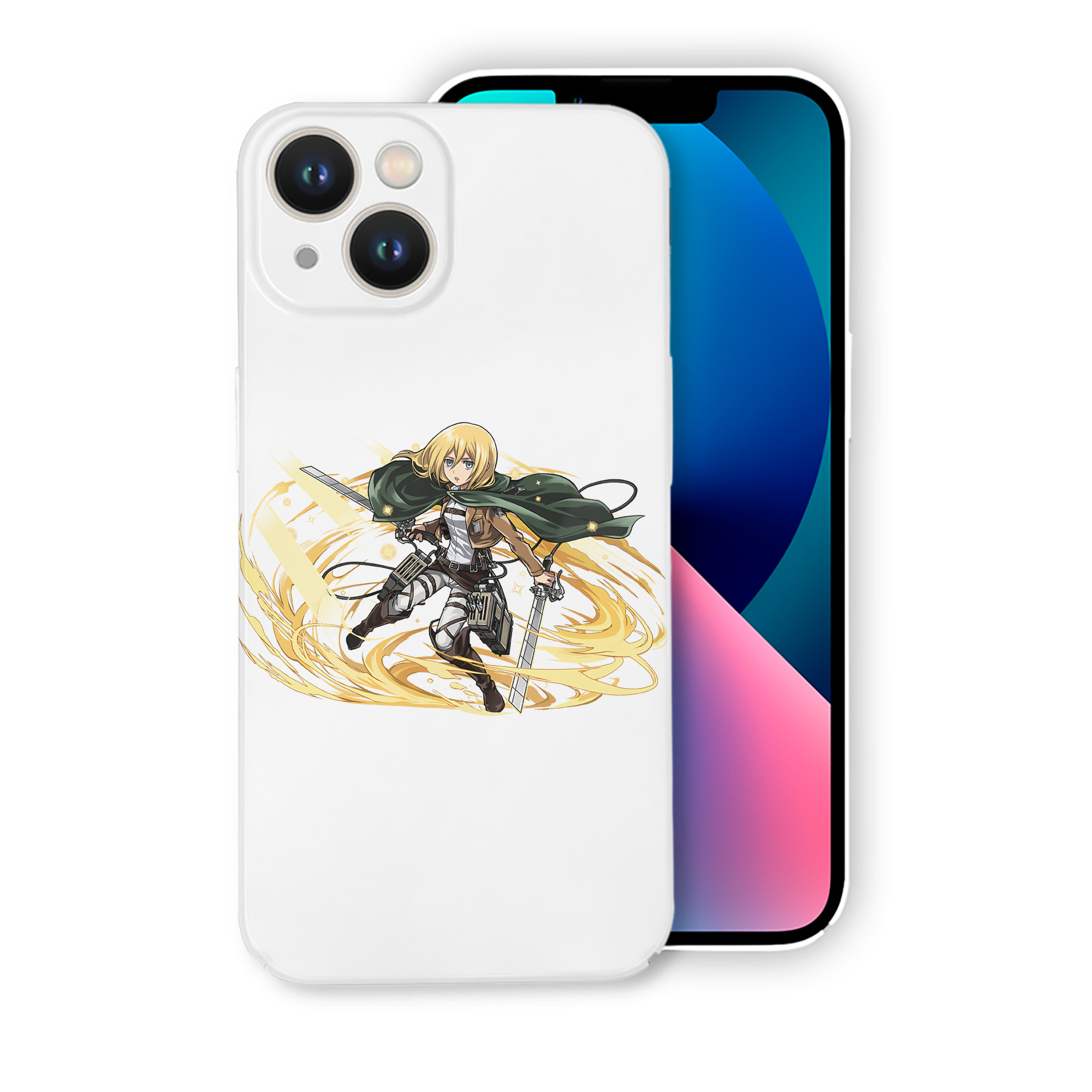 （画像用） 進撃の巨人 クリスタ·レンズ Attack on Titan Christa Lenz 【iPhone 14シリーズ対応】ハードケース