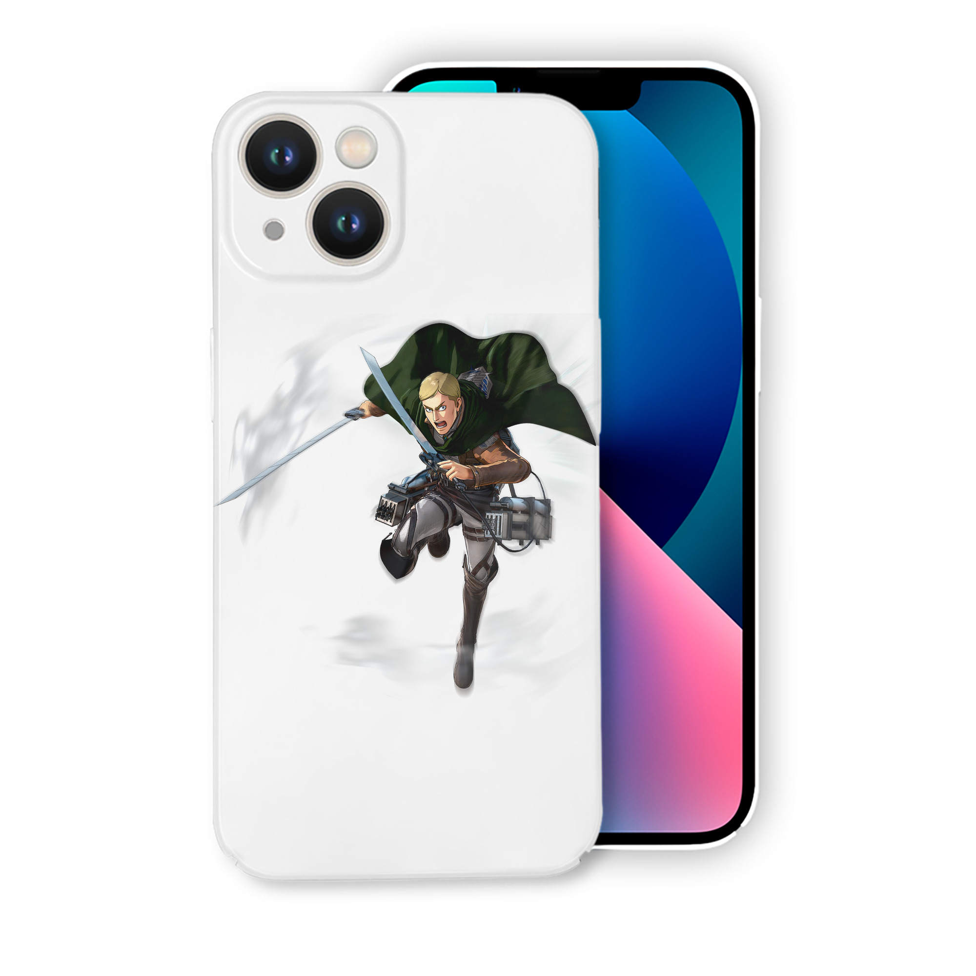 （画像用） 進撃の巨人 エルヴィン・スミス Attack on Titan Erwin Smith 【iPhone 14シリーズ対応】ハードケース