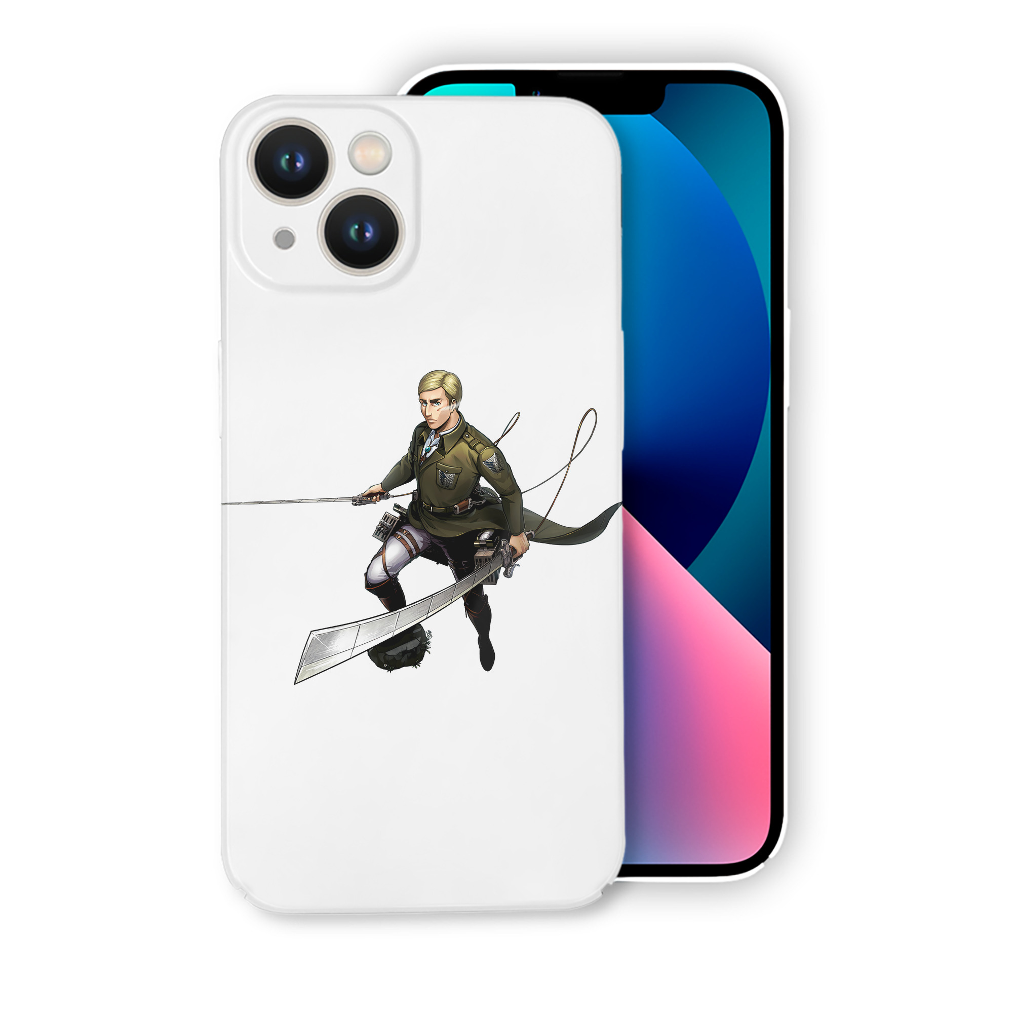 （画像用） 進撃の巨人 エルヴィン・スミス Attack on Titan Erwin Smith 【iPhone 14シリーズ対応】ハードケース