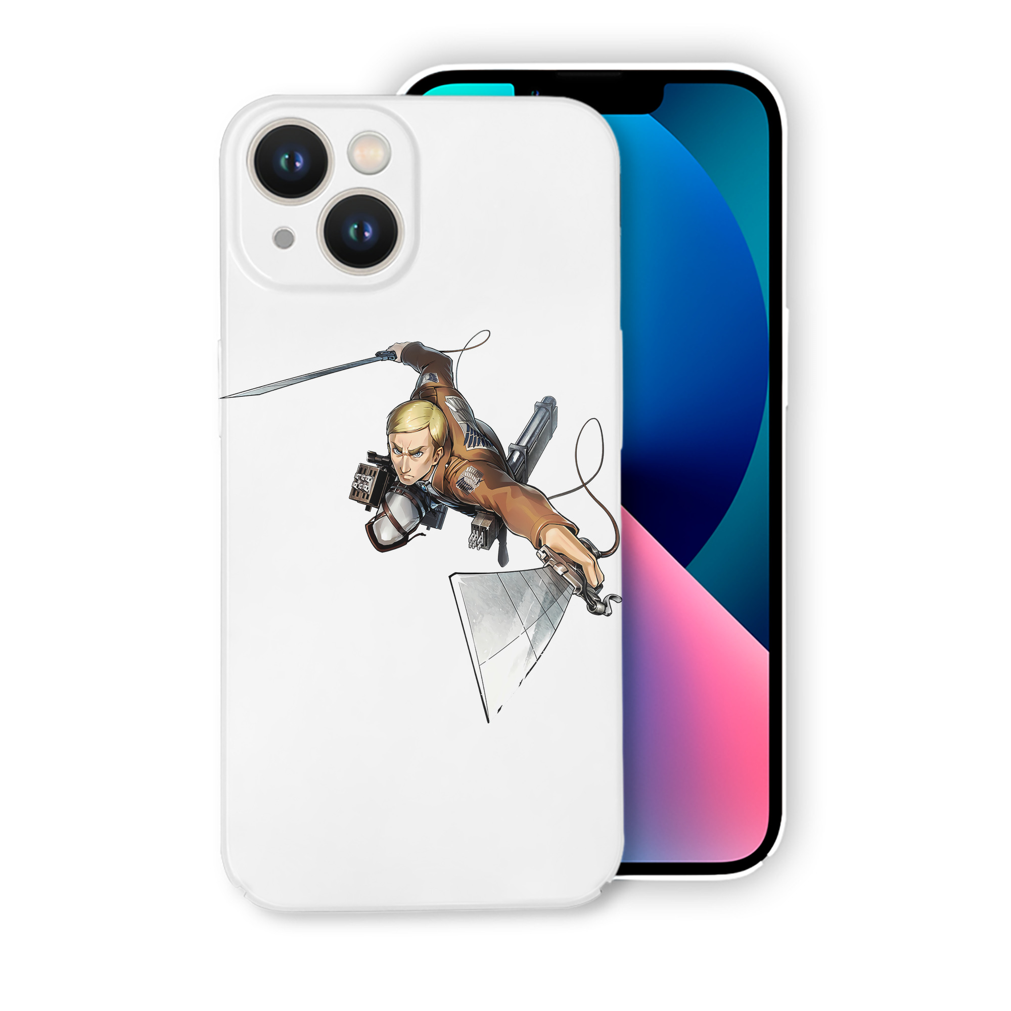 （画像用） 進撃の巨人 エルヴィン・スミス Attack on Titan Erwin Smith 【iPhone 14シリーズ対応】ハードケース