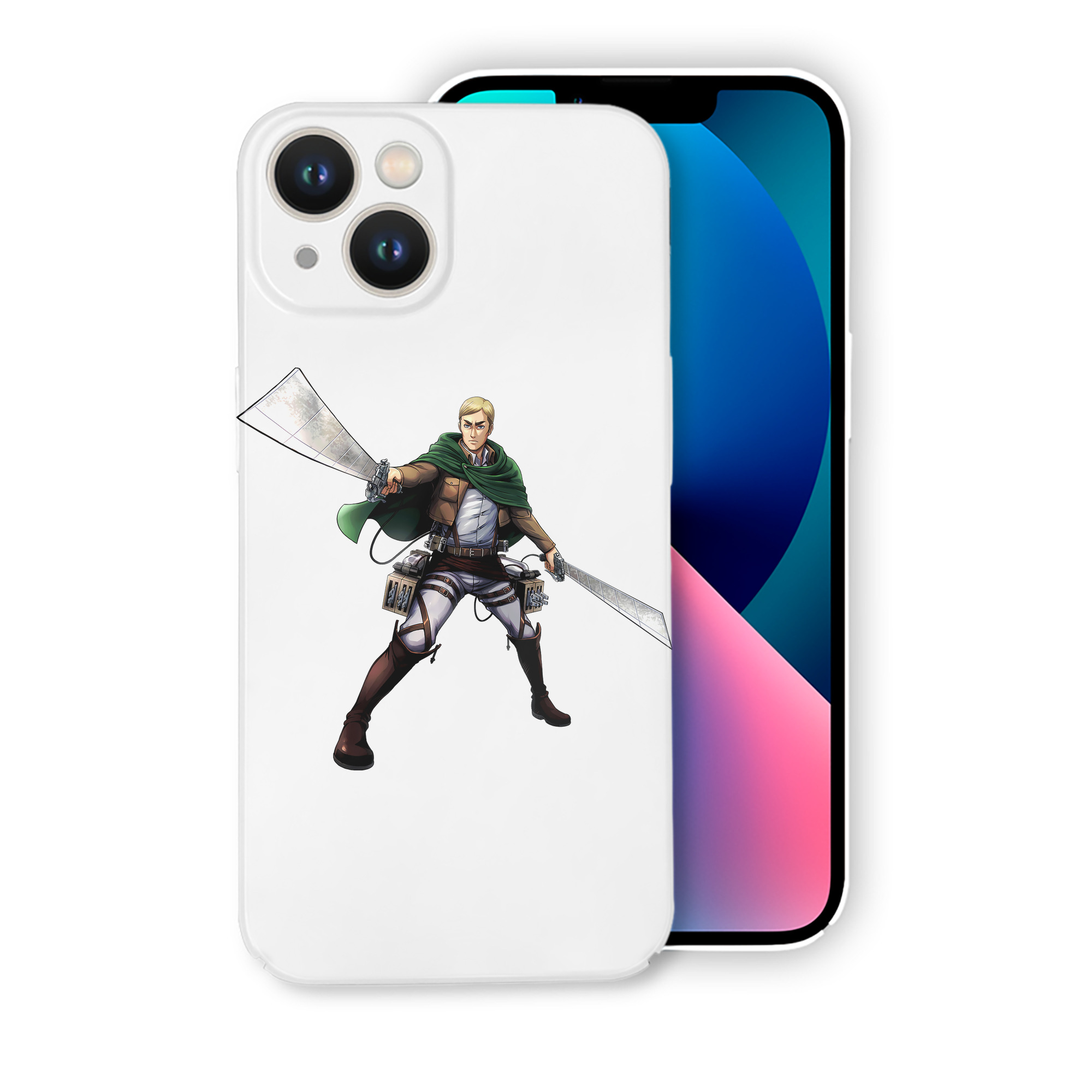 （画像用） 進撃の巨人 エルヴィン・スミス Attack on Titan Erwin Smith 【iPhone 14シリーズ対応】ハードケース