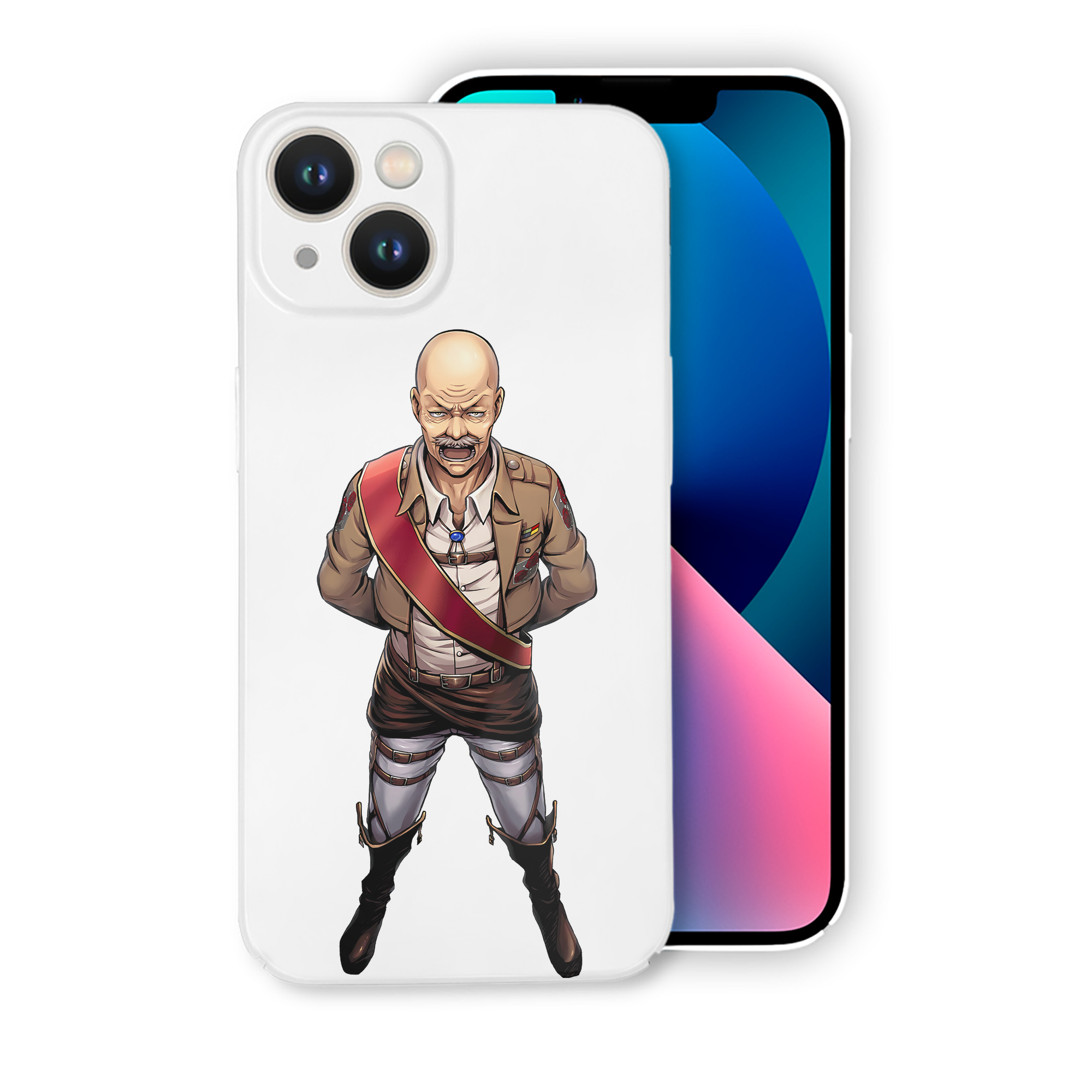 （画像用） 進撃の巨人 ドット·ピクシス Attack on Titan Dot Pixis 【iPhone 14シリーズ対応】ハードケース