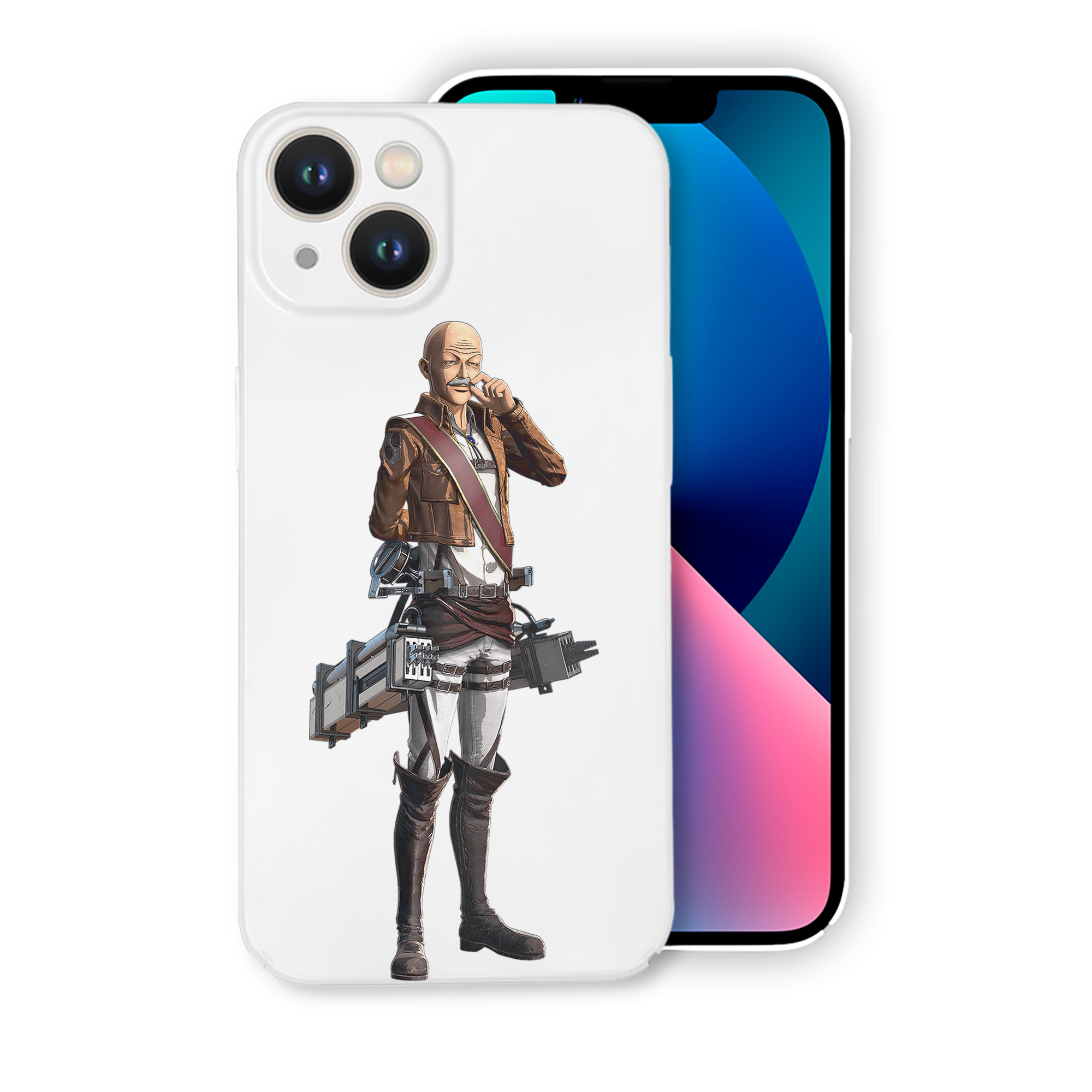 （画像用） 進撃の巨人 ドット·ピクシス Attack on Titan Dot Pixis 【iPhone 14シリーズ対応】ハードケース