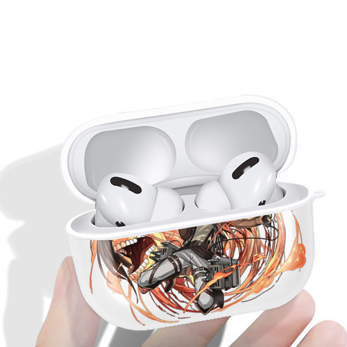 進撃の巨人 エレン･イェーガー Attack on Titan Eren Jäger 【AirPods Pro用】ハードシェル保護ケース 耐衝撃・防指紋・カラビナ付き商品仕様