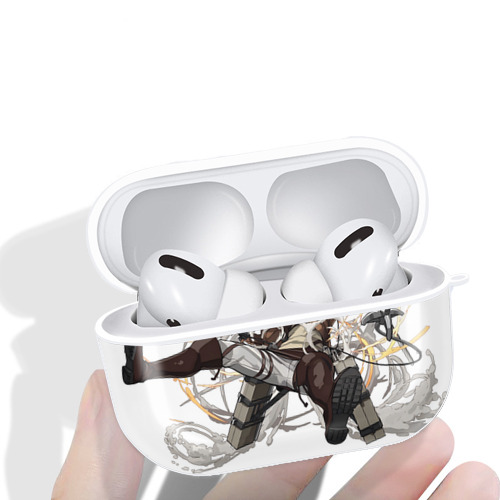 進撃の巨人 エレン･イェーガー Attack on Titan Eren Jäger 【AirPods Pro用】ハードシェル保護ケース 耐衝撃・防指紋・カラビナ付き商品仕様