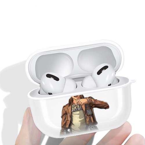 進撃の巨人 エレン･イェーガー Attack on Titan Eren Jäger 【AirPods Pro用】ハードシェル保護ケース 耐衝撃・防指紋・カラビナ付き商品仕様
