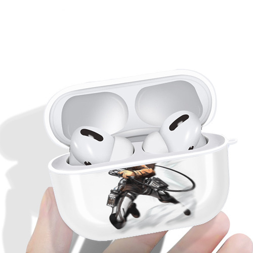 進撃の巨人 エレン･イェーガー Attack on Titan Eren Jäger 【AirPods Pro用】ハードシェル保護ケース 耐衝撃・防指紋・カラビナ付き商品仕様