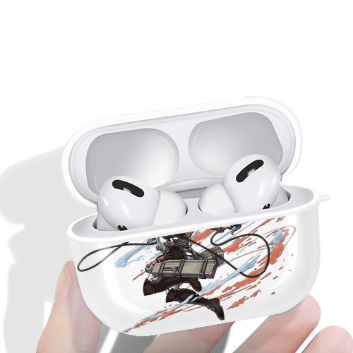 進撃の巨人 ミカサ·アッカーマン Attack on Titan Mikasa Ackerman 【AirPods Pro用】ハードシェル保護ケース 耐衝撃・防指紋・カラビナ付き商品仕様