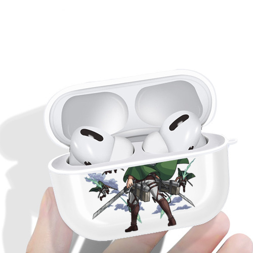 進撃の巨人 ミカサ·アッカーマン Attack on Titan Mikasa Ackerman 【AirPods Pro用】ハードシェル保護ケース 耐衝撃・防指紋・カラビナ付き商品仕様