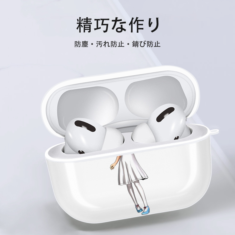 進撃の巨人 ミカサ·アッカーマン Attack on Titan Mikasa Ackerman 【AirPods Pro用】ハードシェル保護ケース 耐衝撃・防指紋・カラビナ付き商品仕様