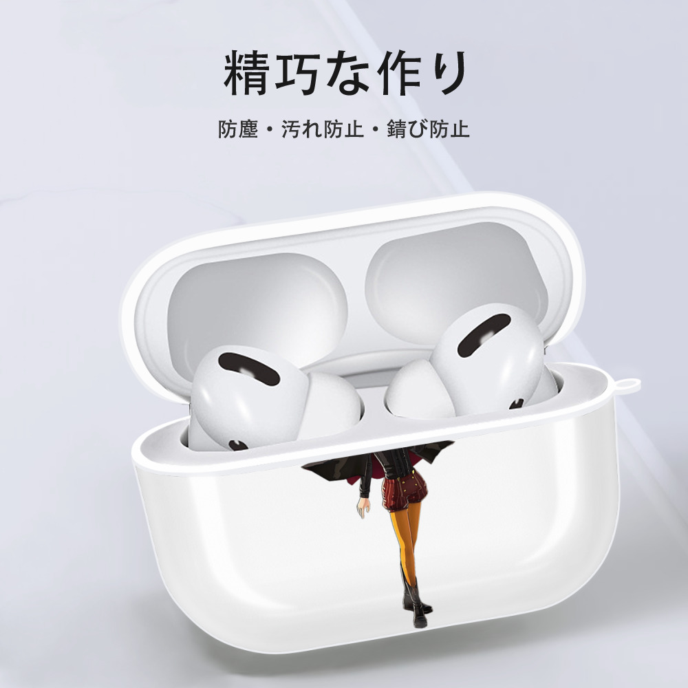 進撃の巨人 ミカサ·アッカーマン Attack on Titan Mikasa Ackerman 【AirPods Pro用】ハードシェル保護ケース 耐衝撃・防指紋・カラビナ付き商品仕様