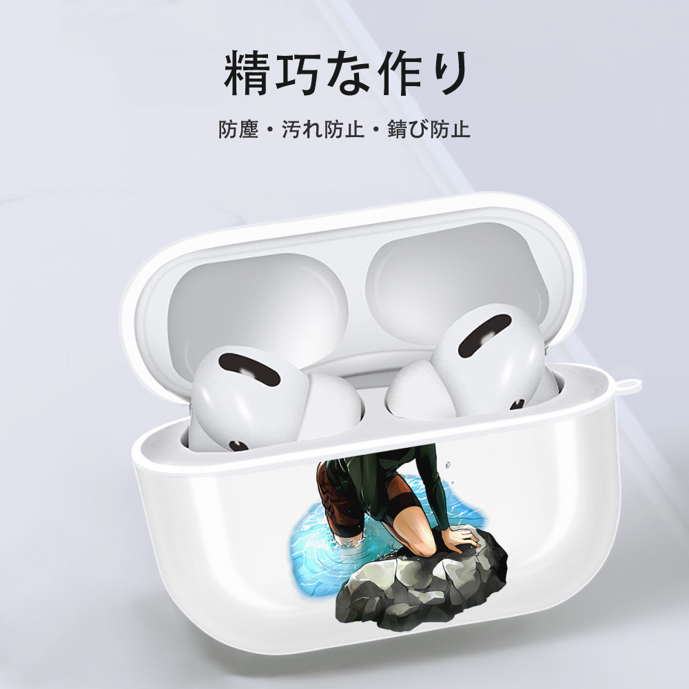 進撃の巨人 ミカサ·アッカーマン Attack on Titan Mikasa Ackerman 【AirPods Pro用】ハードシェル保護ケース 耐衝撃・防指紋・カラビナ付き商品仕様