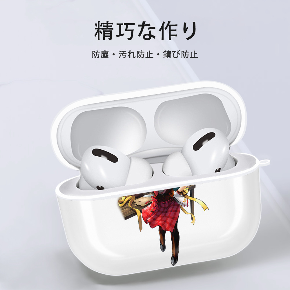 進撃の巨人 ミカサ·アッカーマン Attack on Titan Mikasa Ackerman 【AirPods Pro用】ハードシェル保護ケース 耐衝撃・防指紋・カラビナ付き商品仕様