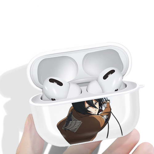 進撃の巨人 ミカサ·アッカーマン Attack on Titan Mikasa Ackerman 【AirPods Pro用】ハードシェル保護ケース 耐衝撃・防指紋・カラビナ付き商品仕様