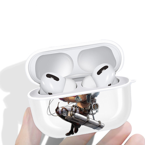 進撃の巨人 ミカサ·アッカーマン Attack on Titan Mikasa Ackerman 【AirPods Pro用】ハードシェル保護ケース 耐衝撃・防指紋・カラビナ付き商品仕様