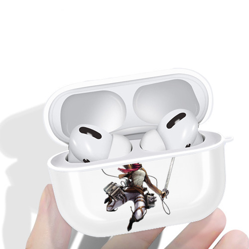 進撃の巨人 ミカサ·アッカーマン Attack on Titan Mikasa Ackerman 【AirPods Pro用】ハードシェル保護ケース 耐衝撃・防指紋・カラビナ付き商品仕様