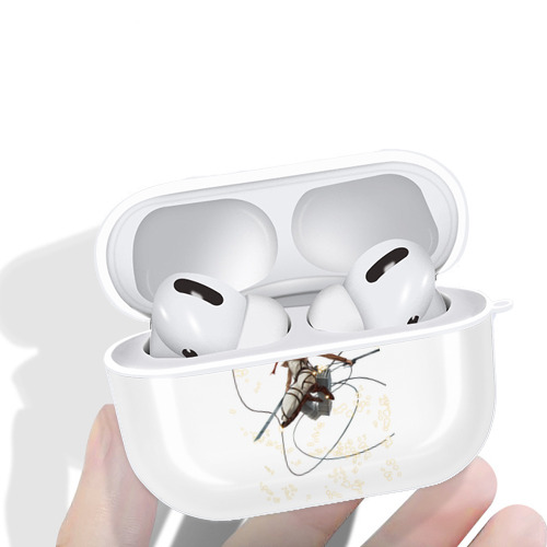進撃の巨人 ミカサ·アッカーマン Attack on Titan Mikasa Ackerman 【AirPods Pro用】ハードシェル保護ケース 耐衝撃・防指紋・カラビナ付き商品仕様