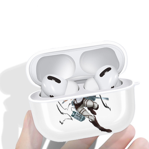 進撃の巨人 ミカサ·アッカーマン Attack on Titan Mikasa Ackerman 【AirPods Pro用】ハードシェル保護ケース 耐衝撃・防指紋・カラビナ付き商品仕様