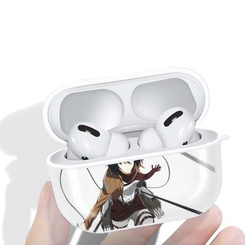 進撃の巨人 ミカサ·アッカーマン Attack on Titan Mikasa Ackerman 【AirPods Pro用】ハードシェル保護ケース 耐衝撃・防指紋・カラビナ付き商品仕様