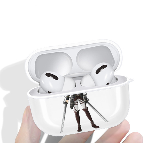 進撃の巨人 ミカサ·アッカーマン Attack on Titan Mikasa Ackerman 【AirPods Pro用】ハードシェル保護ケース 耐衝撃・防指紋・カラビナ付き商品仕様
