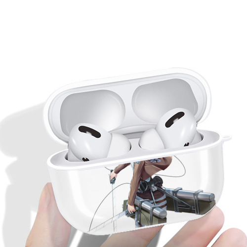 進撃の巨人 ミカサ·アッカーマン Attack on Titan Mikasa Ackerman 【AirPods Pro用】ハードシェル保護ケース 耐衝撃・防指紋・カラビナ付き商品仕様