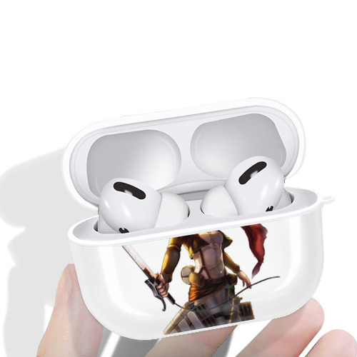 進撃の巨人 ミカサ·アッカーマン Attack on Titan Mikasa Ackerman 【AirPods Pro用】ハードシェル保護ケース 耐衝撃・防指紋・カラビナ付き商品仕様
