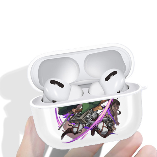 進撃の巨人 リヴァイ·アッカーマン Attack on Titan Levi Ackerman 【AirPods Pro用】ハードシェル保護ケース 耐衝撃・防指紋・カラビナ付き商品仕様