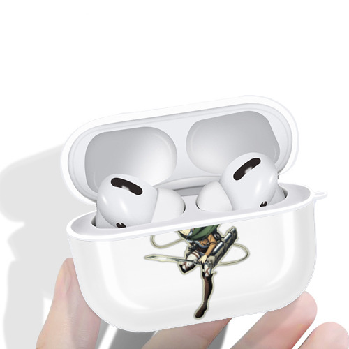 進撃の巨人 リヴァイ·アッカーマン Attack on Titan Levi Ackerman 【AirPods Pro用】ハードシェル保護ケース 耐衝撃・防指紋・カラビナ付き商品仕様