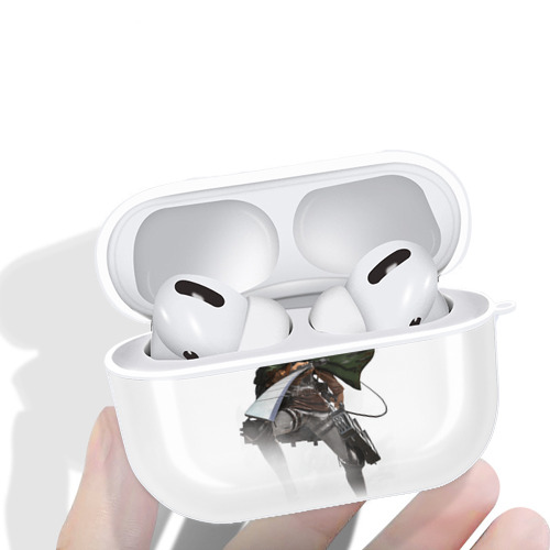 進撃の巨人 リヴァイ·アッカーマン Attack on Titan Levi Ackerman 【AirPods Pro用】ハードシェル保護ケース 耐衝撃・防指紋・カラビナ付き商品仕様