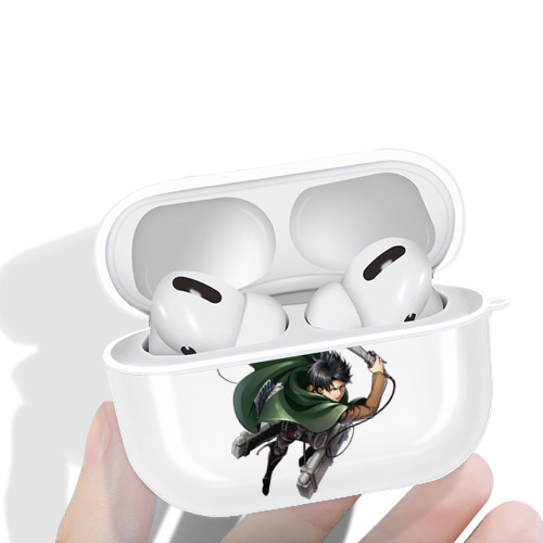 進撃の巨人 リヴァイ·アッカーマン Attack on Titan Levi Ackerman 【AirPods Pro用】ハードシェル保護ケース 耐衝撃・防指紋・カラビナ付き商品仕様