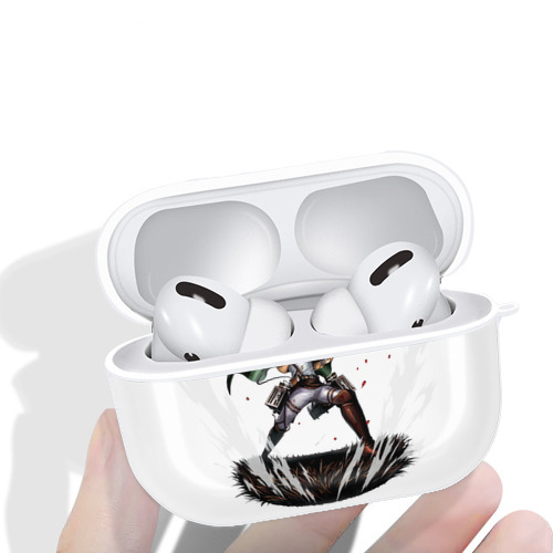 進撃の巨人 リヴァイ·アッカーマン Attack on Titan Levi Ackerman 【AirPods Pro用】ハードシェル保護ケース 耐衝撃・防指紋・カラビナ付き商品仕様