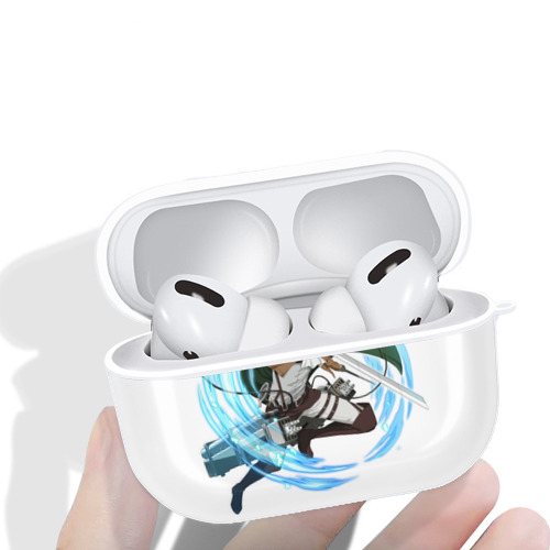 進撃の巨人 リヴァイ·アッカーマン Attack on Titan Levi Ackerman 【AirPods Pro用】ハードシェル保護ケース 耐衝撃・防指紋・カラビナ付き商品仕様