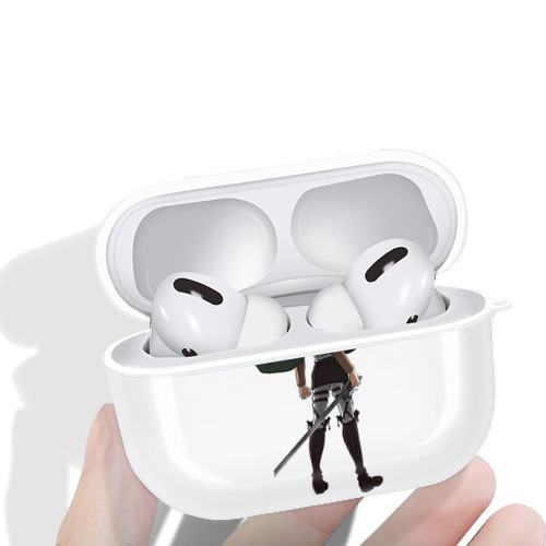進撃の巨人 リヴァイ·アッカーマン Attack on Titan Levi Ackerman 【AirPods Pro用】ハードシェル保護ケース 耐衝撃・防指紋・カラビナ付き商品仕様