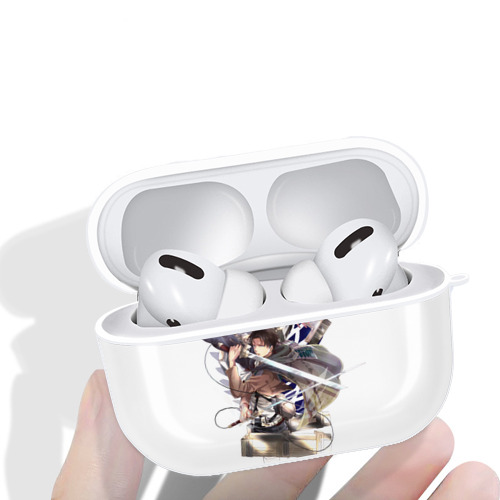 進撃の巨人 リヴァイ·アッカーマン Attack on Titan Levi Ackerman 【AirPods Pro用】ハードシェル保護ケース 耐衝撃・防指紋・カラビナ付き商品仕様