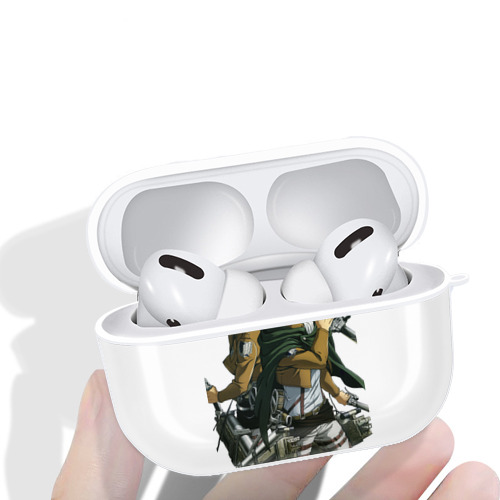 進撃の巨人 リヴァイ·アッカーマン Attack on Titan Levi Ackerman 【AirPods Pro用】ハードシェル保護ケース 耐衝撃・防指紋・カラビナ付き商品仕様