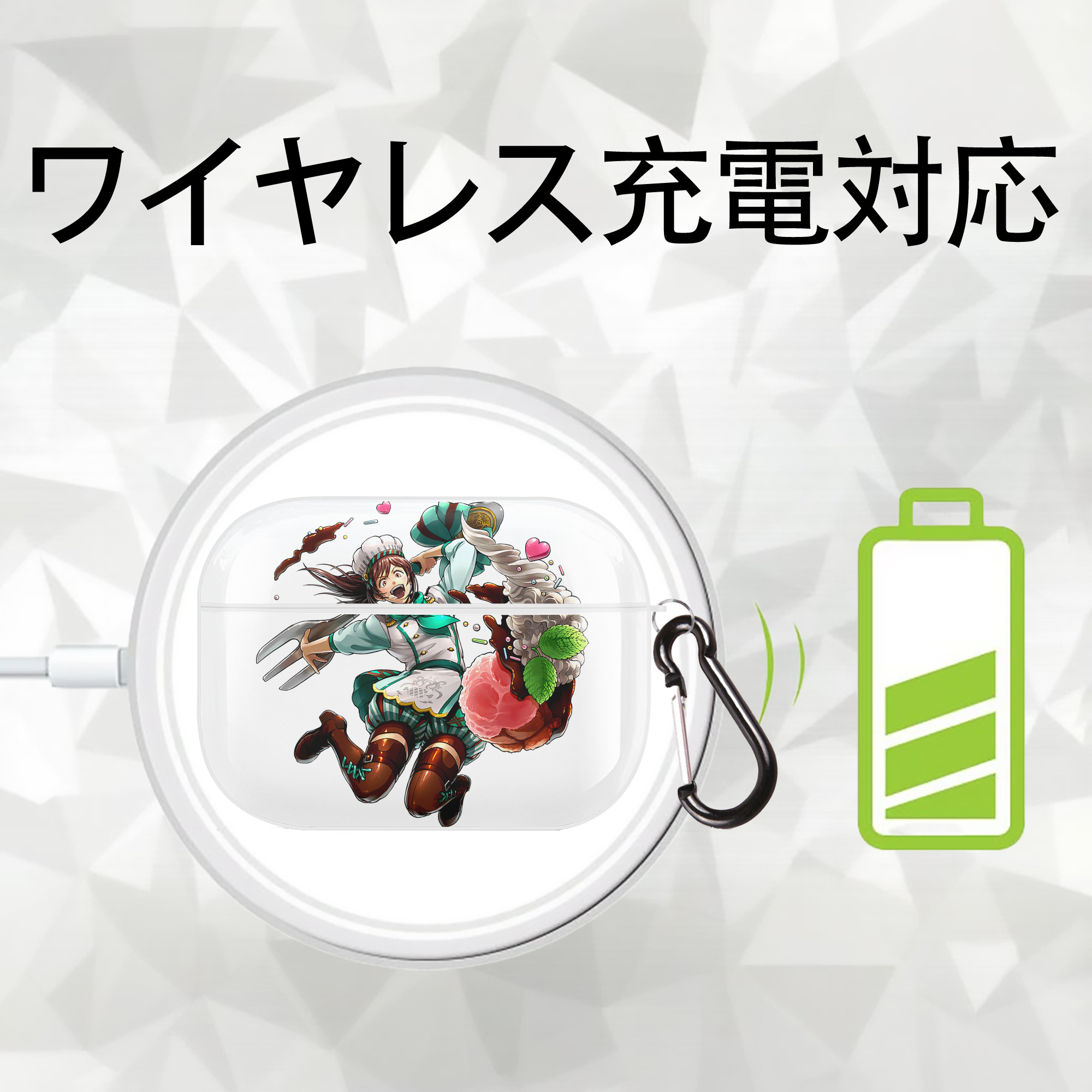 進撃の巨人 サシャ·ブラウス Attack on Titan Sasha Blaus 【AirPods Pro用】ハードシェル保護ケース 耐衝撃・防指紋・カラビナ付き商品仕様
