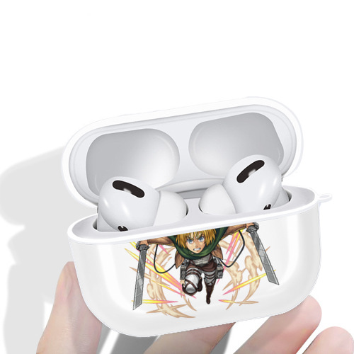 進撃の巨人 アルミン·アルレルト Attack on Titan Armin Arlert 【AirPods Pro用】ハードシェル保護ケース 耐衝撃・防指紋・カラビナ付き商品仕様