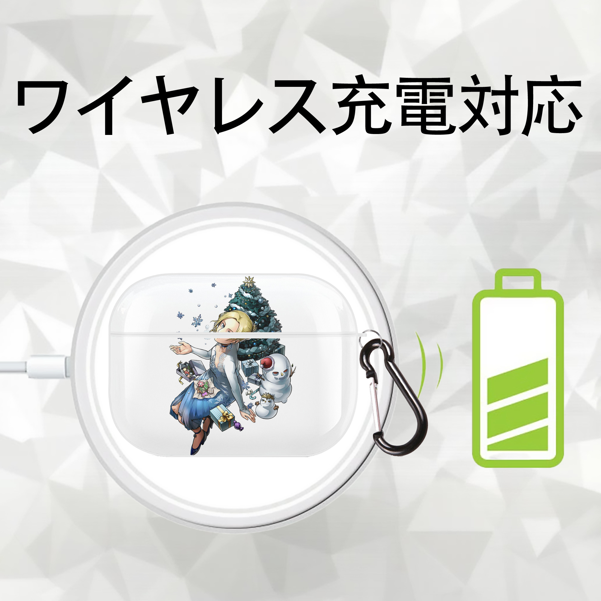 進撃の巨人 アニ・レオンハート Attack on Titan Annie Leonhart 【AirPods Pro用】ハードシェル保護ケース 耐衝撃・防指紋・カラビナ付き商品仕様