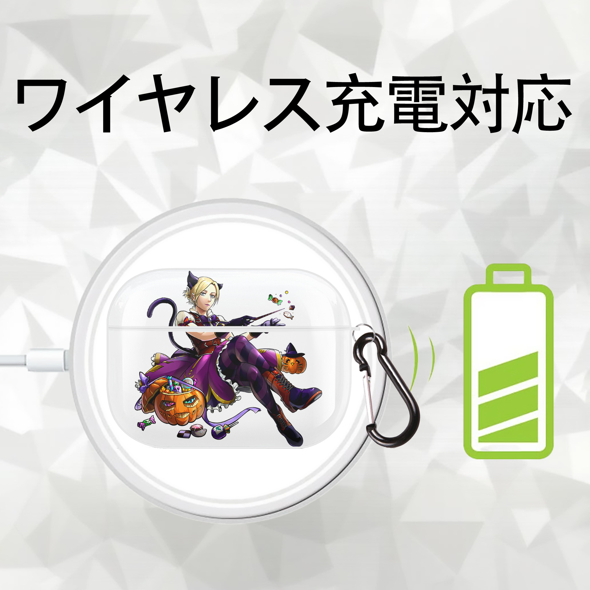 進撃の巨人 アニ・レオンハート Attack on Titan Annie Leonhart 【AirPods Pro用】ハードシェル保護ケース 耐衝撃・防指紋・カラビナ付き商品仕様